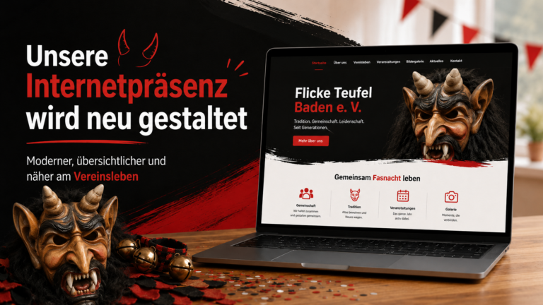 Unsere Internetpräsenz wird neu gestaltet